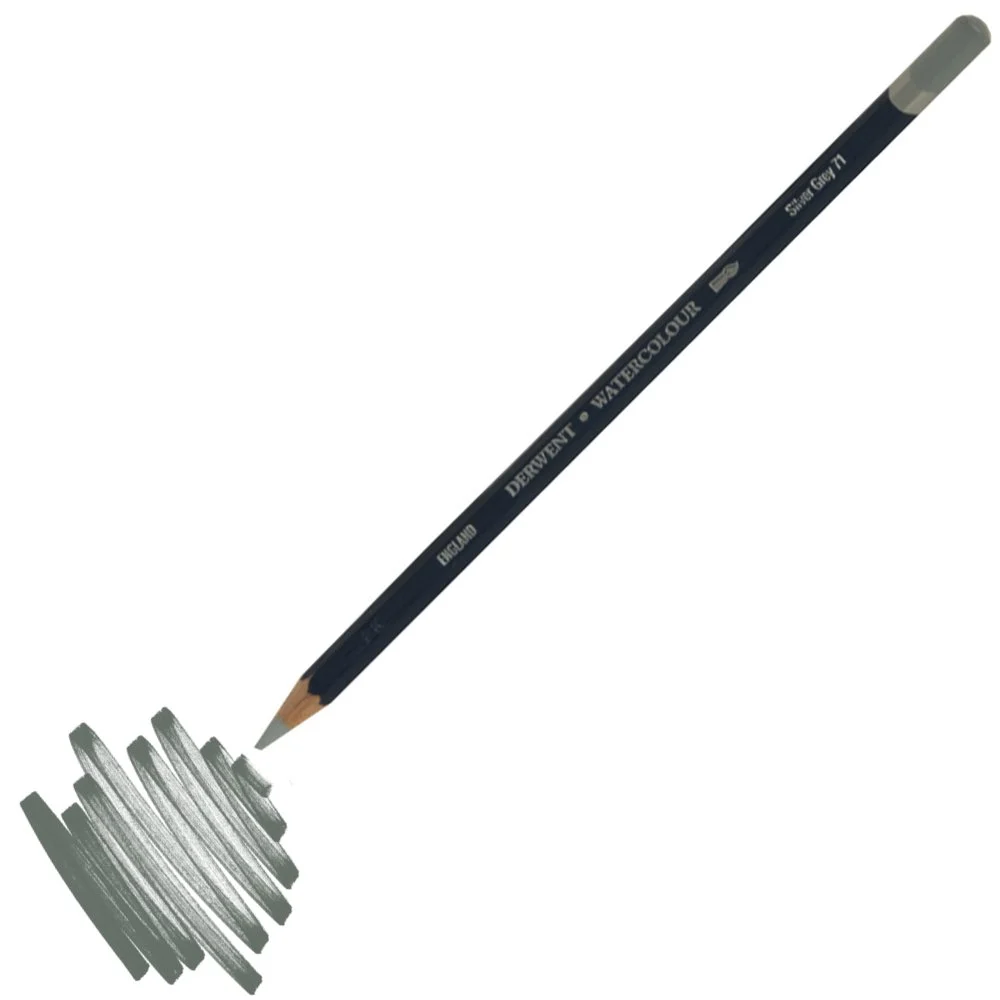 Derwent Watercolour Sulandırılabilir Boya Kalemi  Silver Grey