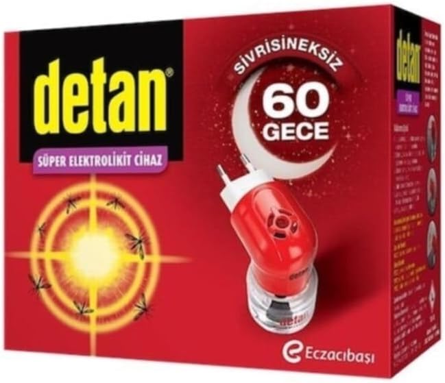 Detan 60 Gece Süper Elektrolikit Sivrisinek Kovucu Cihaz + Yedek