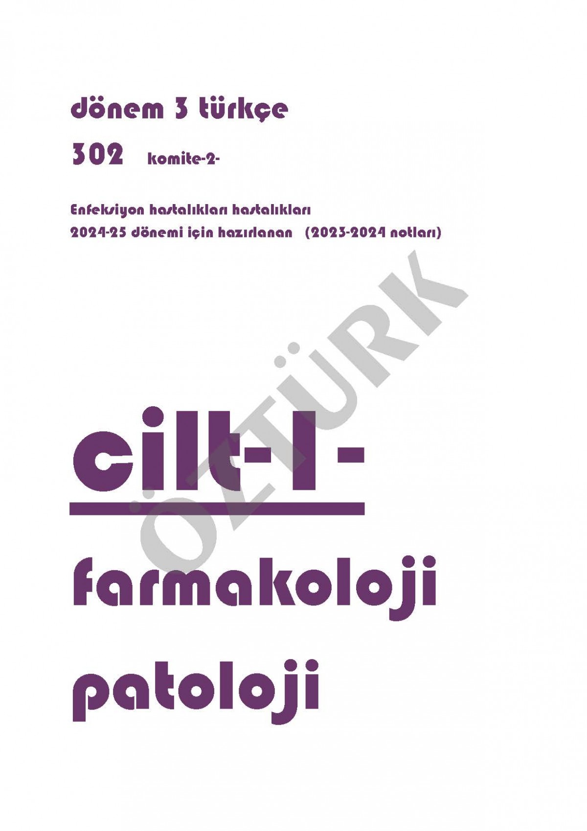 Dönem 3 Türkçe Komite 2 Spiralli Ders Notu Renkli / 3201 Dönem 3 Türkçe Komite 2 Spiralli Ders Notu Renkli / 3201