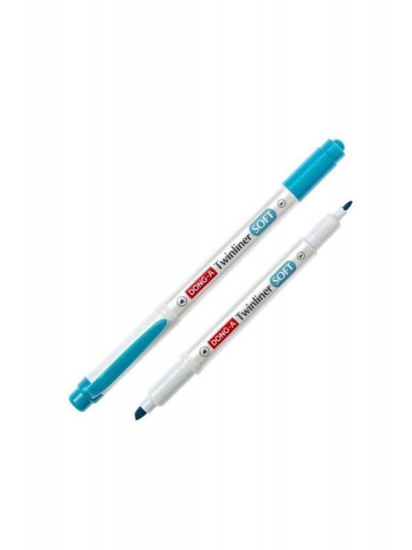 Dong-A Twinliner Soft Fosforlu Kalem Duman Mavi / No.49 Dong-A Twinliner Soft Fosforlu Kalem Duman Mavi / No.49