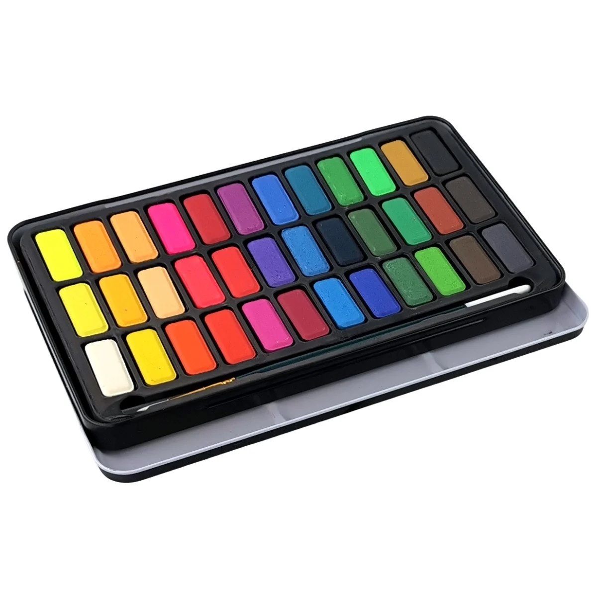 E&D Art Bianyo Aquarelle 36'lı Tablet Taş Sulu Boya Seti - Karton Kutu