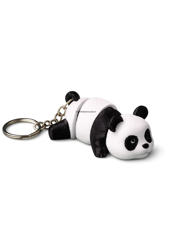 E&D Art Hediyelik Hareketli Anahtarlık Panda, Çanta Charmı /
