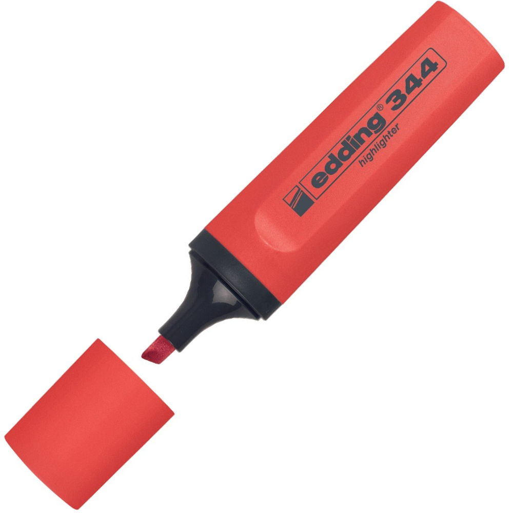 Edding 344 Fosforlu Kalem Kırmızı Edding 344 Fosforlu Kalem Kırmızı