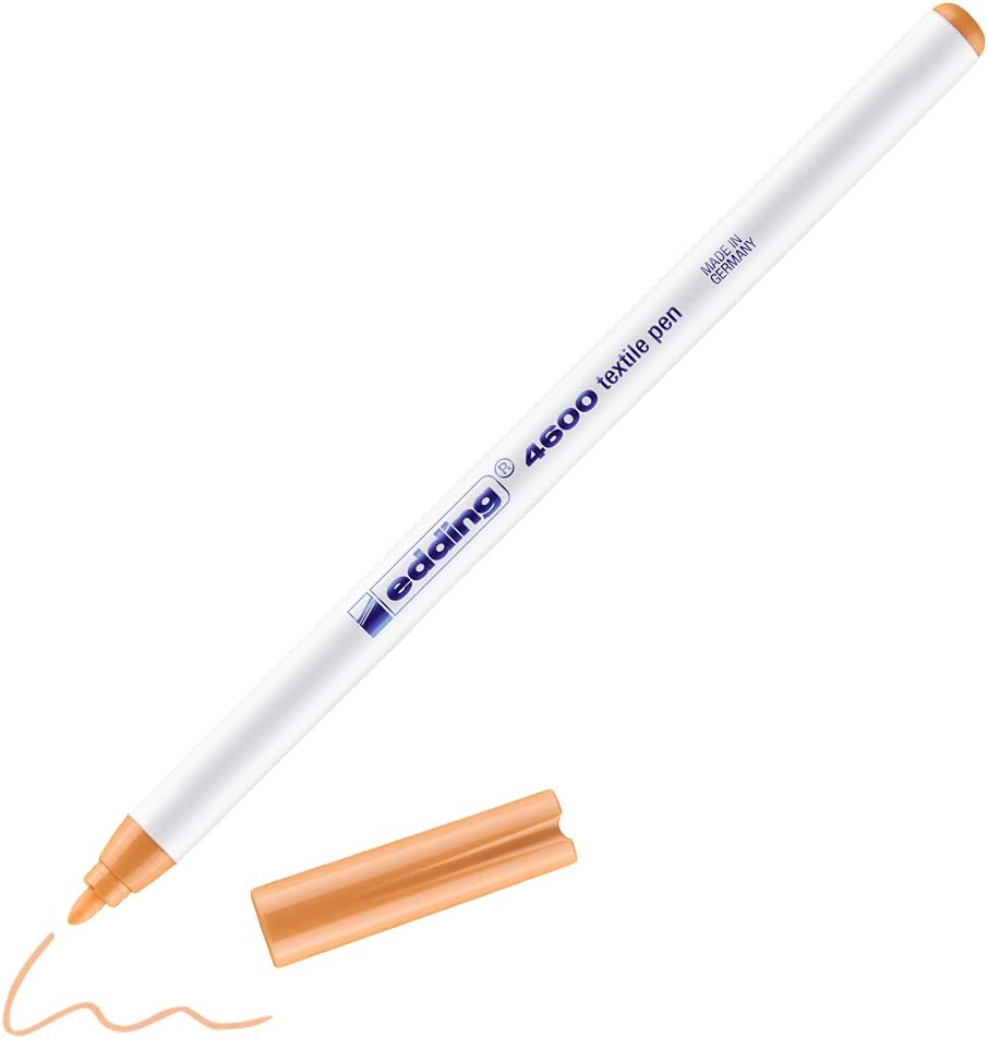 Edding 4600 1.0mm Tekstil Kumaş Kalemi Açık Turuncu / 016 Edding 4600 1.0mm Tekstil Kumaş Kalemi Açık Turuncu / 016