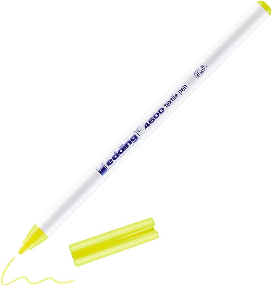 Edding 4600 1.0mm Tekstil Kumaş Kalemi Neon Sarı / 065 Edding 4600 1.0mm Tekstil Kumaş Kalemi Neon Sarı / 065