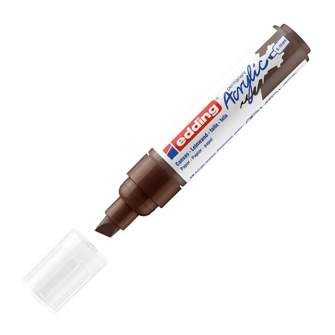 Edding 5000 Akrilik Markör 5-10mm Kesik Uç Çikolata Kahvesi Edding 5000 Akrilik Markör 5-10mm Kesik Uç Çikolata Kahvesi