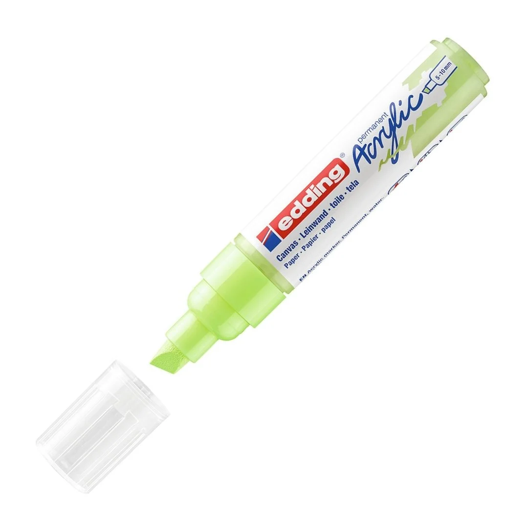 Edding 5000 Akrilik Markör 5-10mm Kesik Uç Pastel Yeşil Edding 5000 Akrilik Markör 5-10mm Kesik Uç Pastel Yeşil