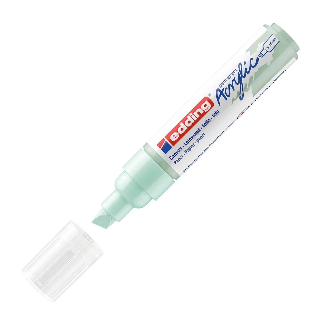Edding 5000 Akrilik Markör 5-10mm Kesik Uç Su Yeşili Edding 5000 Akrilik Markör 5-10mm Kesik Uç Su Yeşili