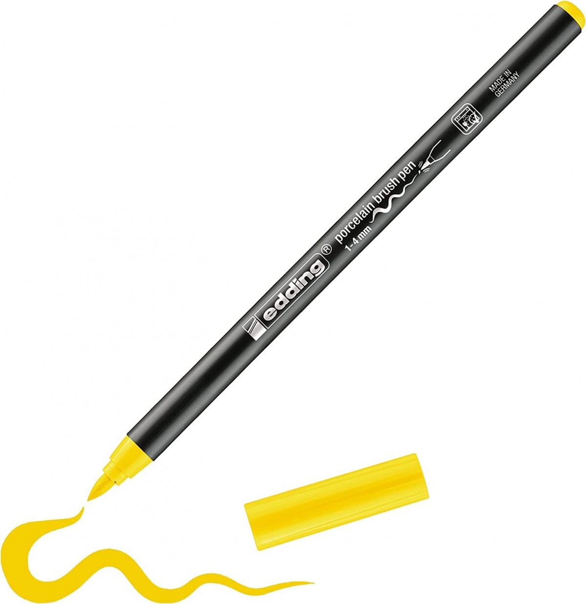 Edding Porcelain Brush Pen Porselen Kalemi Sarı / 005