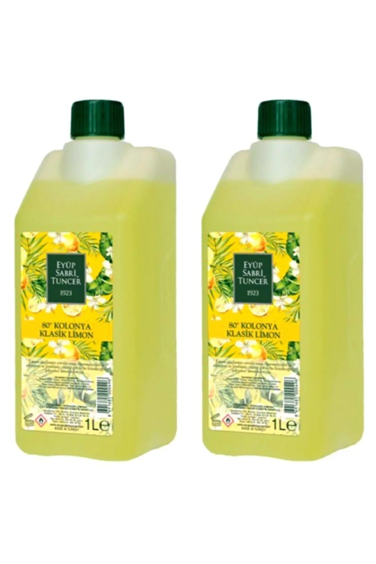 Eyüp Sabri Tuncer Litrelik Bidon Limon Kolonyası 1000ml X 2 Adet /