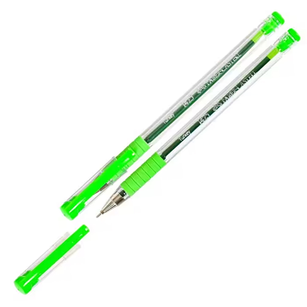 Faber Castell 1425 Tükenmez Kalem 10'lu Kutu Açık Yeşil