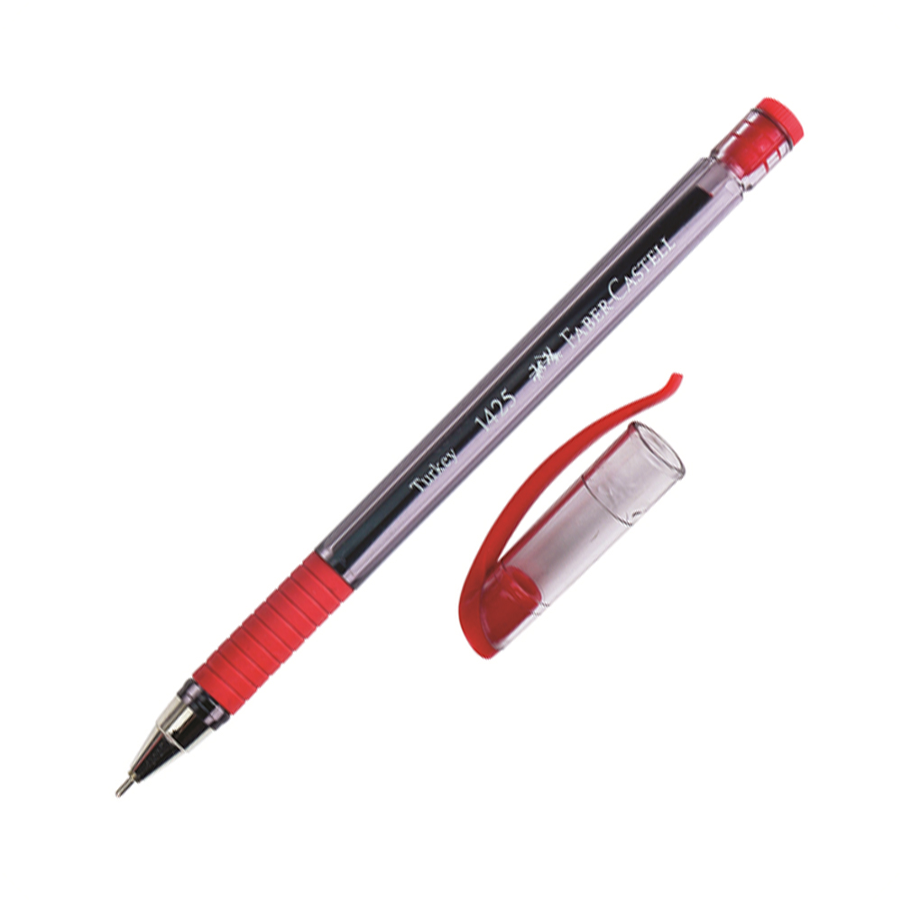 Faber Castell 1425 Tükenmez Kalem 10'lu Kutu Kırmızı Faber Castell 1425 Tükenmez Kalem 10'lu Kutu Kırmızı