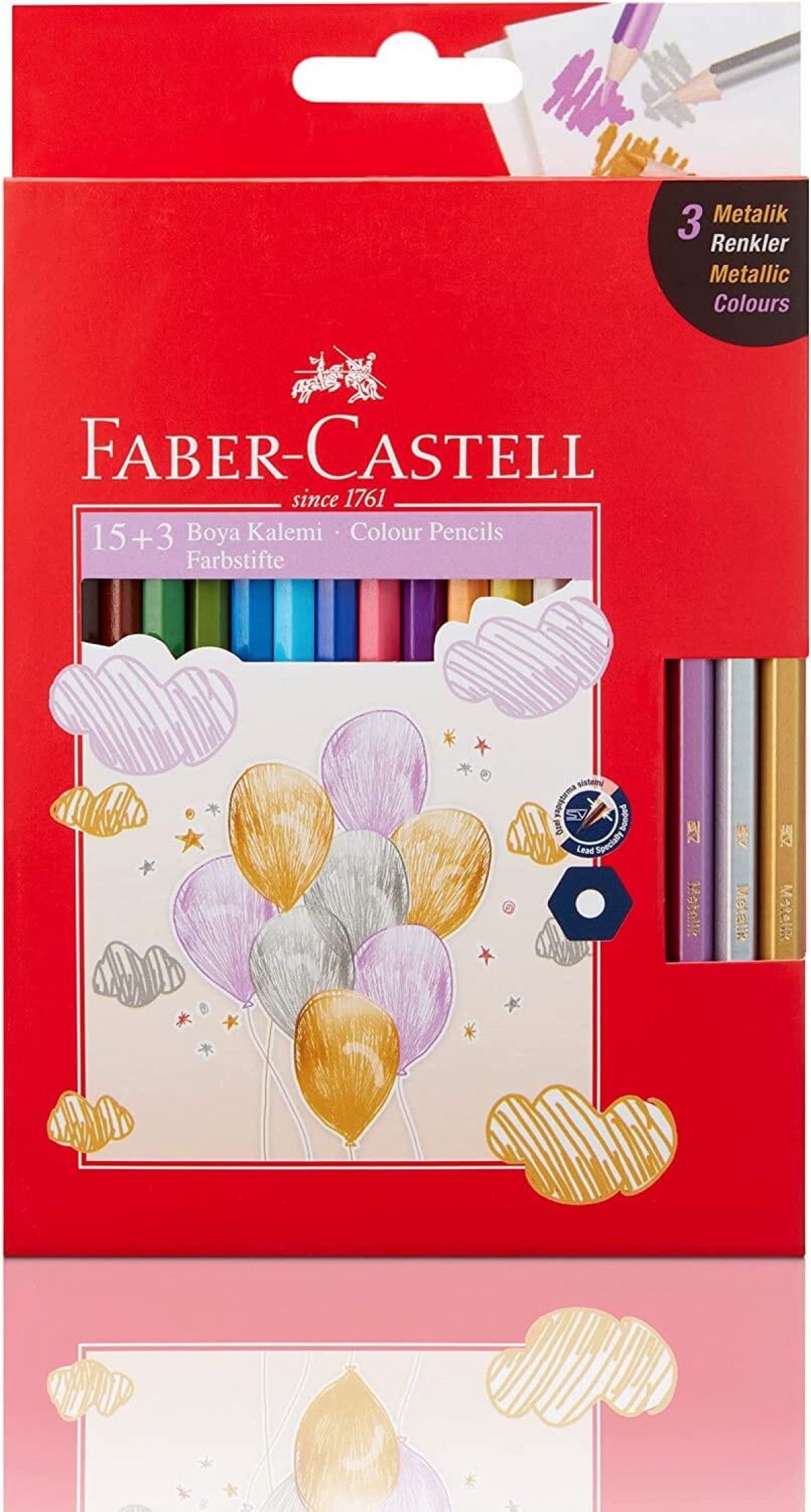 Faber Castell 15+3 Kuru Boya Kalemi Set