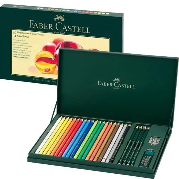 Faber Castell 20'li Polychromos + 4 Dereceli Kalem Seti Faber Castell 20'li Polychromos + 4 Dereceli Kalem Seti