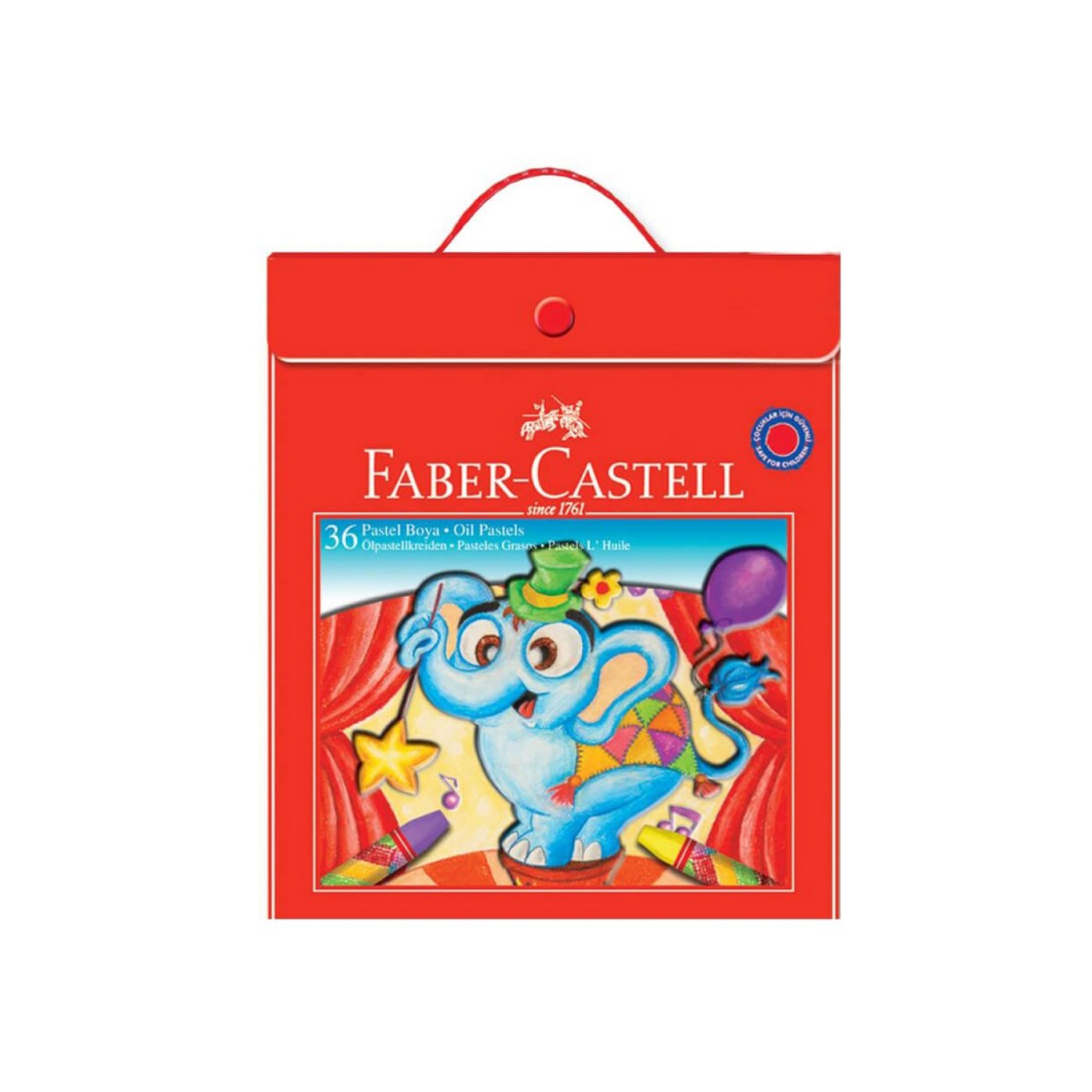 Faber Castell 36 Renk Plastik Çantalı Pastel Boya