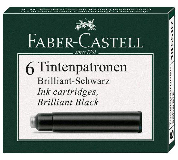 Faber Castell Dolmakalem Kartuşu Siyah 6'lı Paket