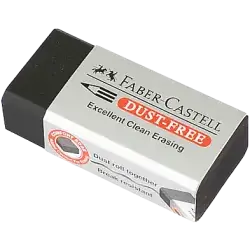 Faber Castell Dust Free Orta Boy Silgi Siyah / 187171 Faber Castell Dust Free Orta Boy Silgi Siyah / 187171