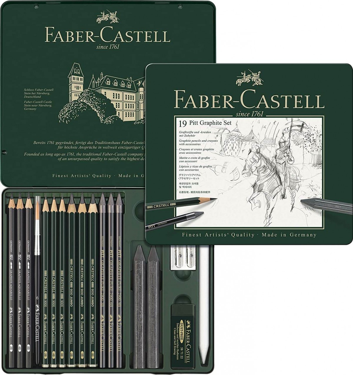 Faber Castell Pitt Graphite 19'lu Set / 112973 Faber Castell Pitt Graphite 19'lu Set / 112973