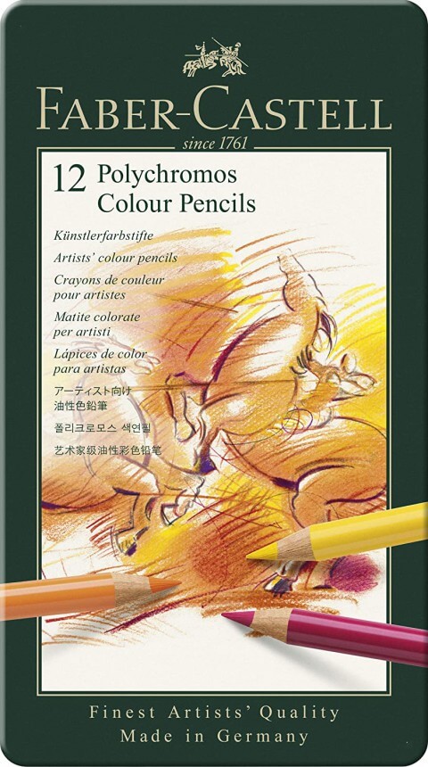 Faber Castell POLYCHROMOS Kuru Boya Kalemi 12 Renk