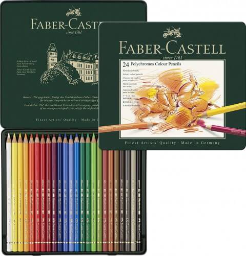 Faber Castell POLYCHROMOS Kuru Boya Kalemi 24 Renk