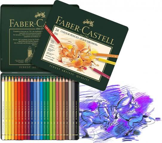Faber Castell POLYCHROMOS Kuru Boya Kalemi 24 Renk