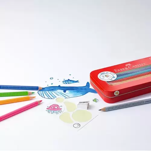 Faber Castell Su Altı Dünyası Jumbo Kalem Seti / 110908 Faber Castell Su Altı Dünyası Jumbo Kalem Seti / 110908