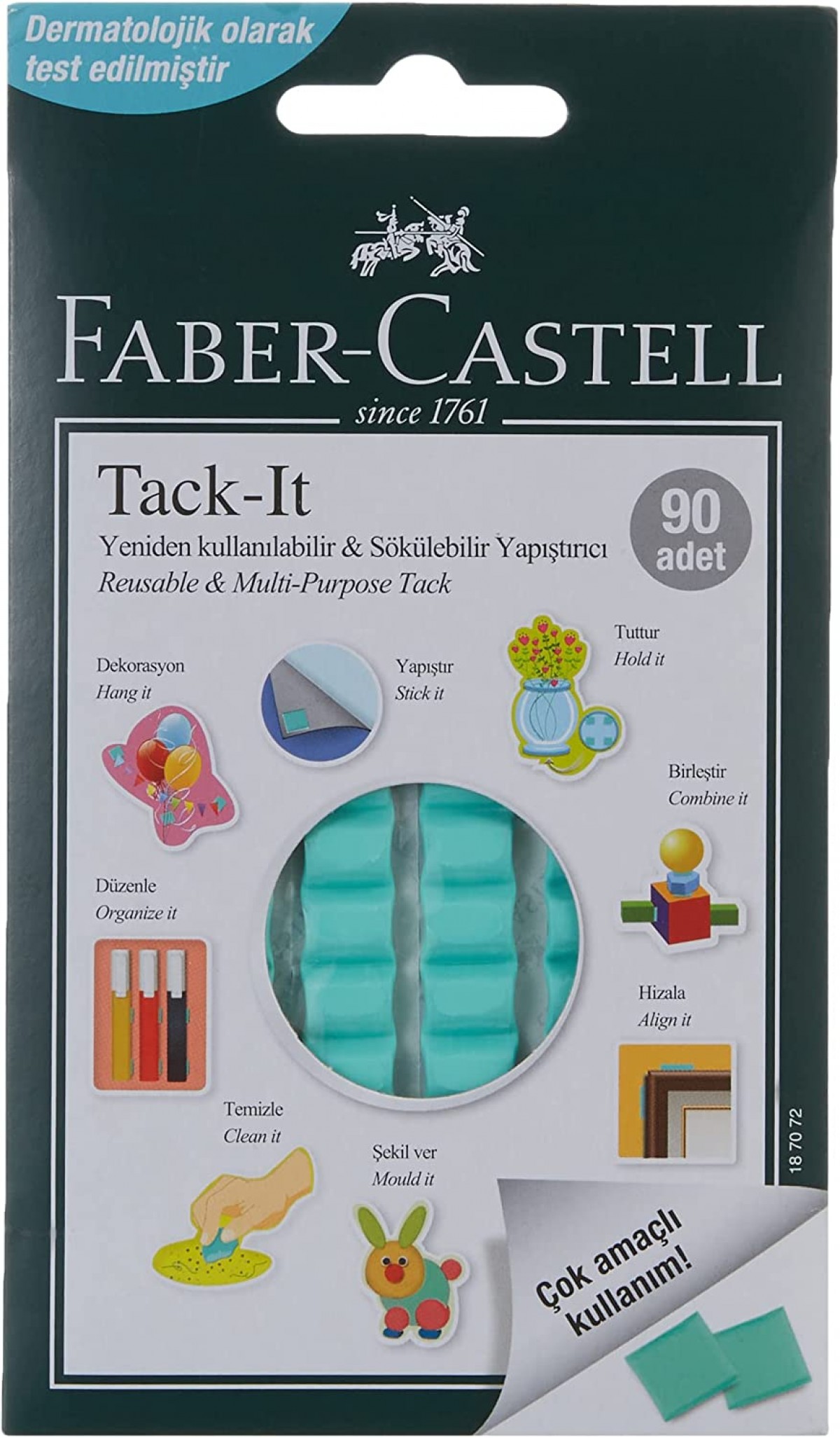 Faber Castell Tack It 50gr Yeşil Renk Hamur Yapıştırıcı / 5130187091 Faber Castell Tack It 50gr Yeşil Renk Hamur Yapıştırıcı / 5130187091