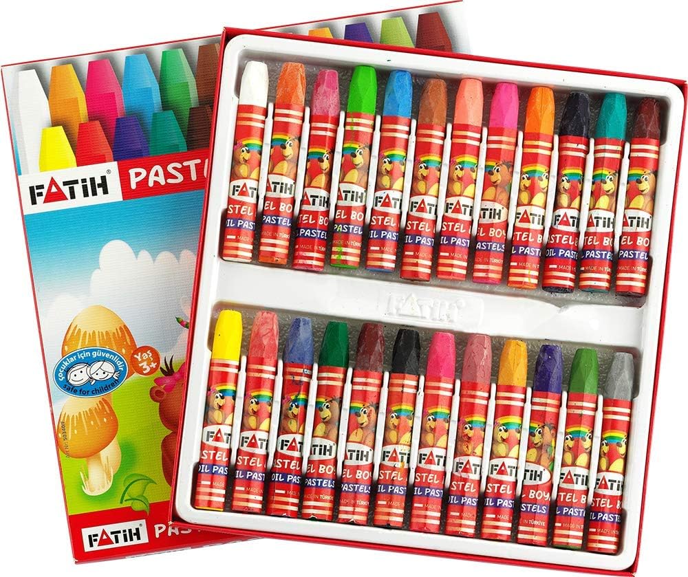 Fatih 24'lü PASTEL Boya Karton Kutu / 50340/F Fatih 24'lü PASTEL Boya Karton Kutu / 50340/F