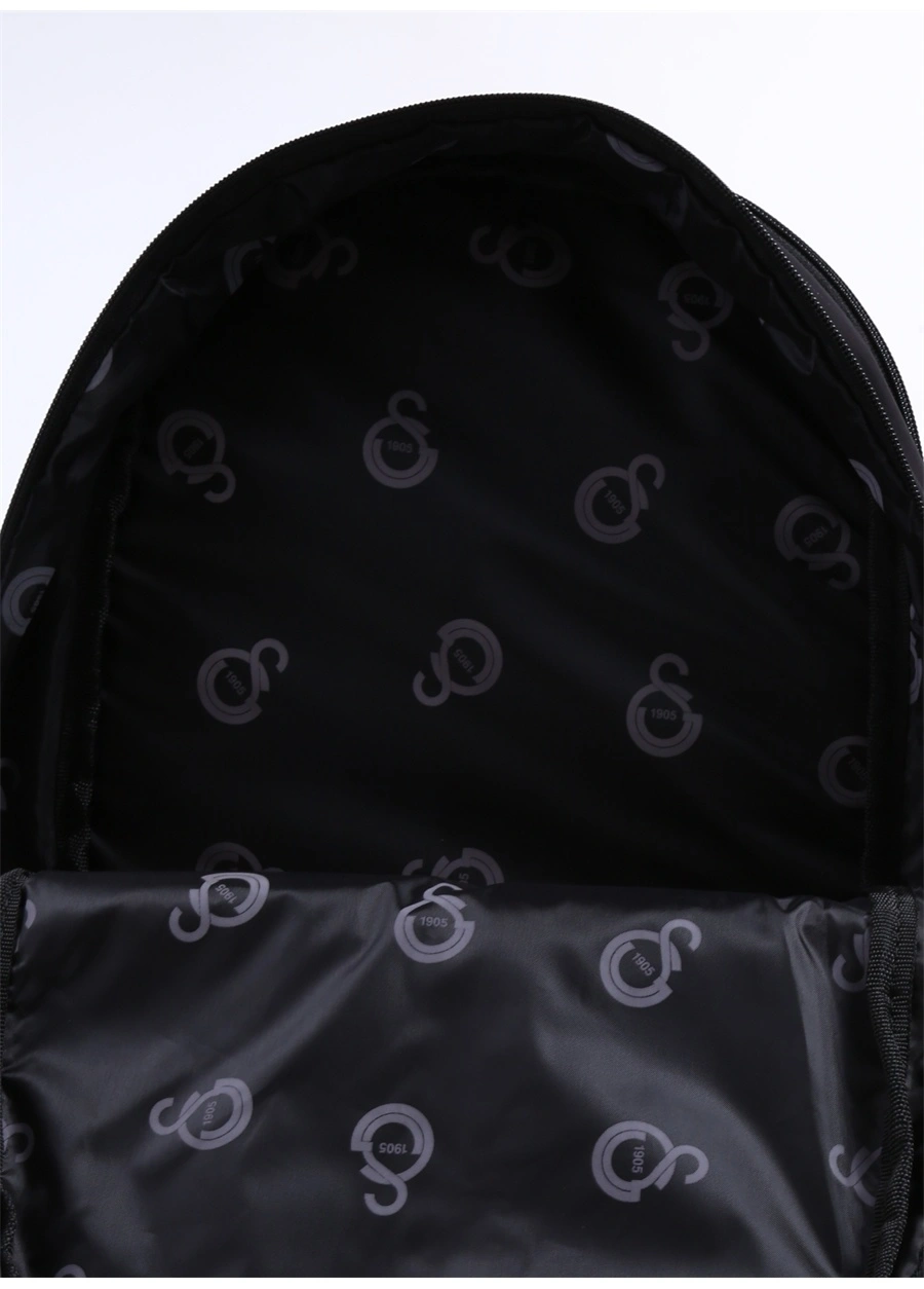 Galatasaray Kaligrafik Baskılı Çift Gözlü Siyah Çanta / 23526 Galatasaray Kaligrafik Baskılı Çift Gözlü Siyah Çanta / 23526