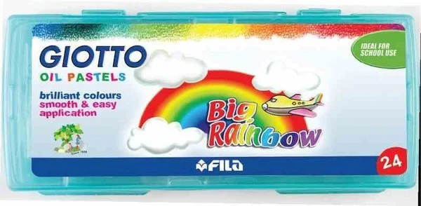 Giotto Big Rainbow Pastel 24'lü Plastik Kutu / 295200