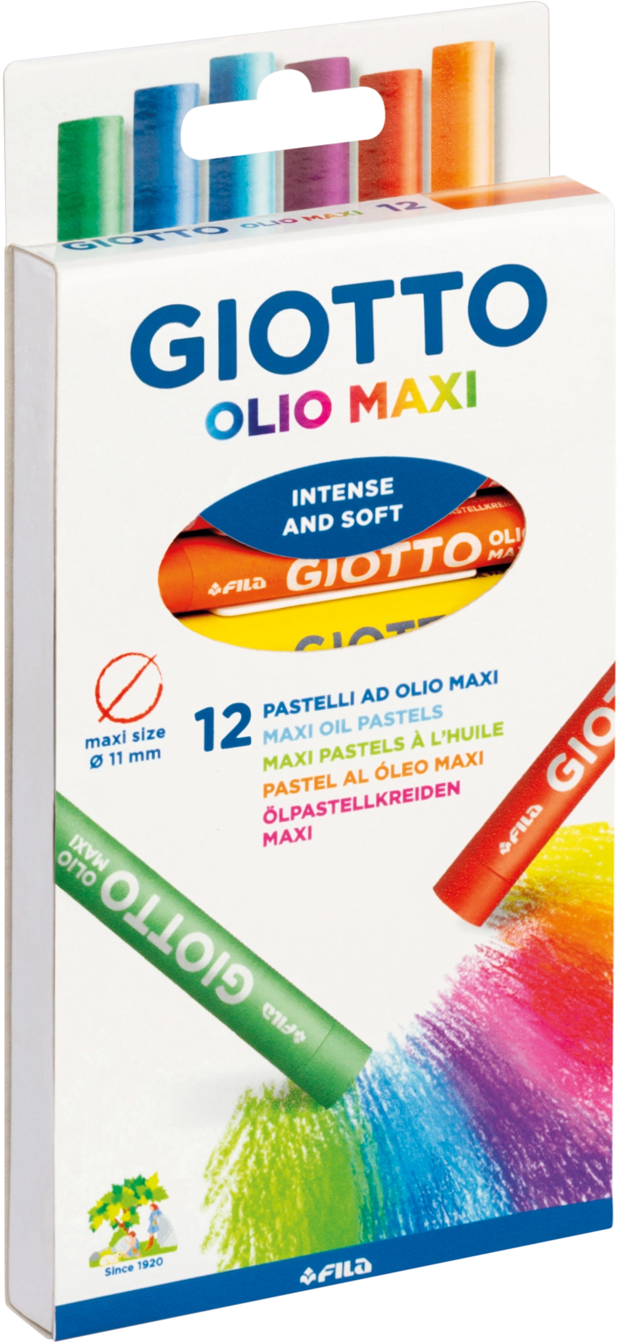 Giotto Olio Maxi 12'li Jumbo Yağlı Pastel Boya / 293400