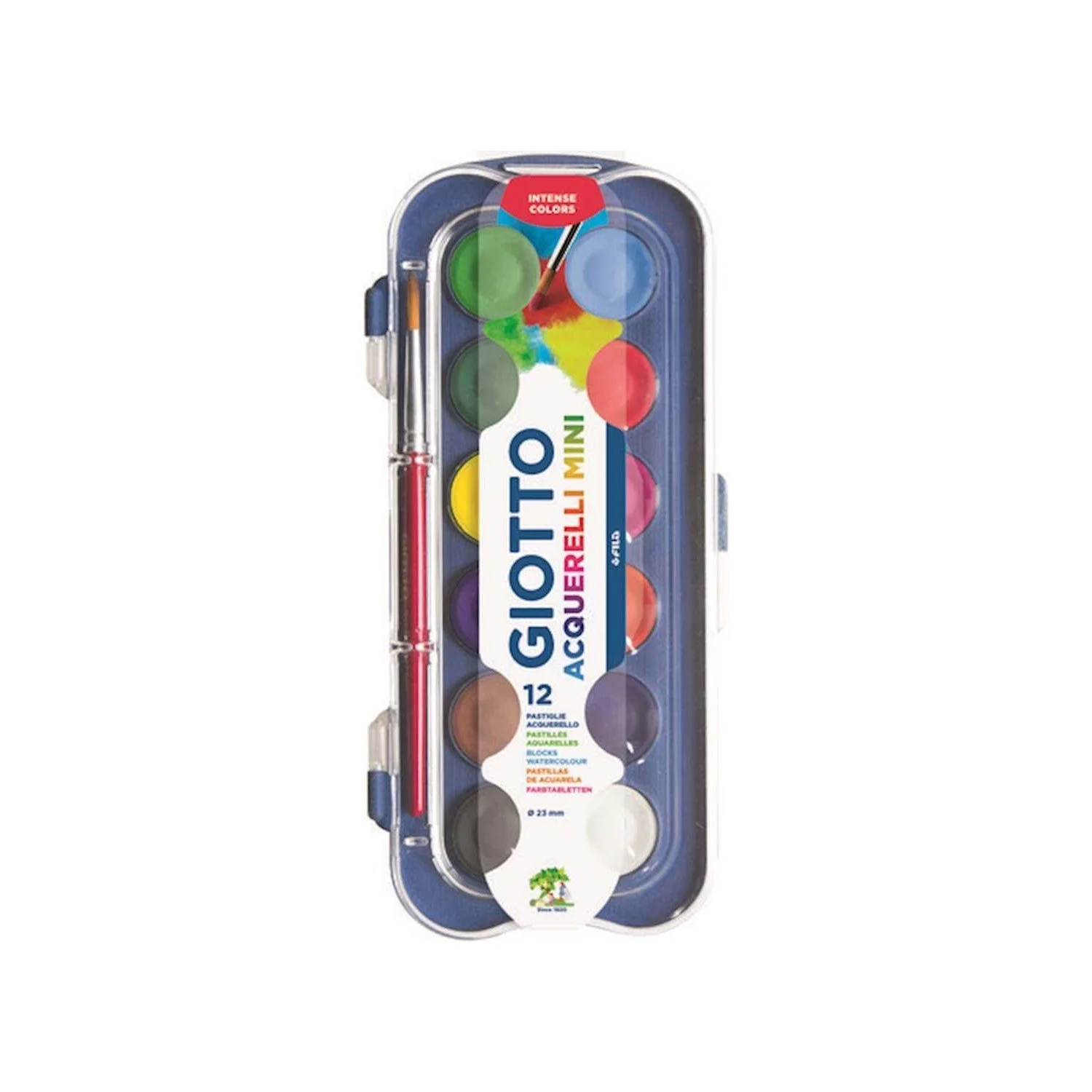 Giotto Sulu Boya 12 Renk Plastik Kutu Set / 352300 Giotto Sulu Boya 12 Renk Plastik Kutu Set / 352300
