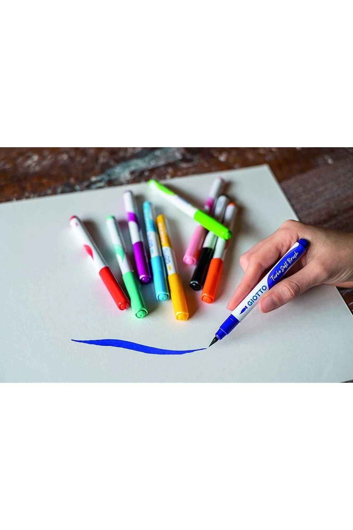 Giotto Turbo Soft Brush 10'lu Fırça Uçlu Kalem Set / 426800