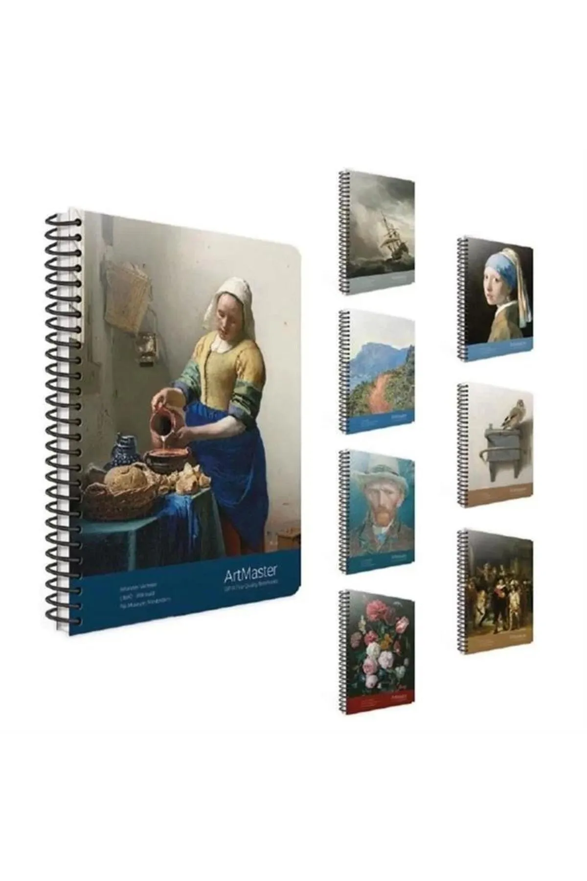 Gıpta Art Master 19x26cm 100yp Spiralli Karton Kapak Defter Kareli - 1 Adet