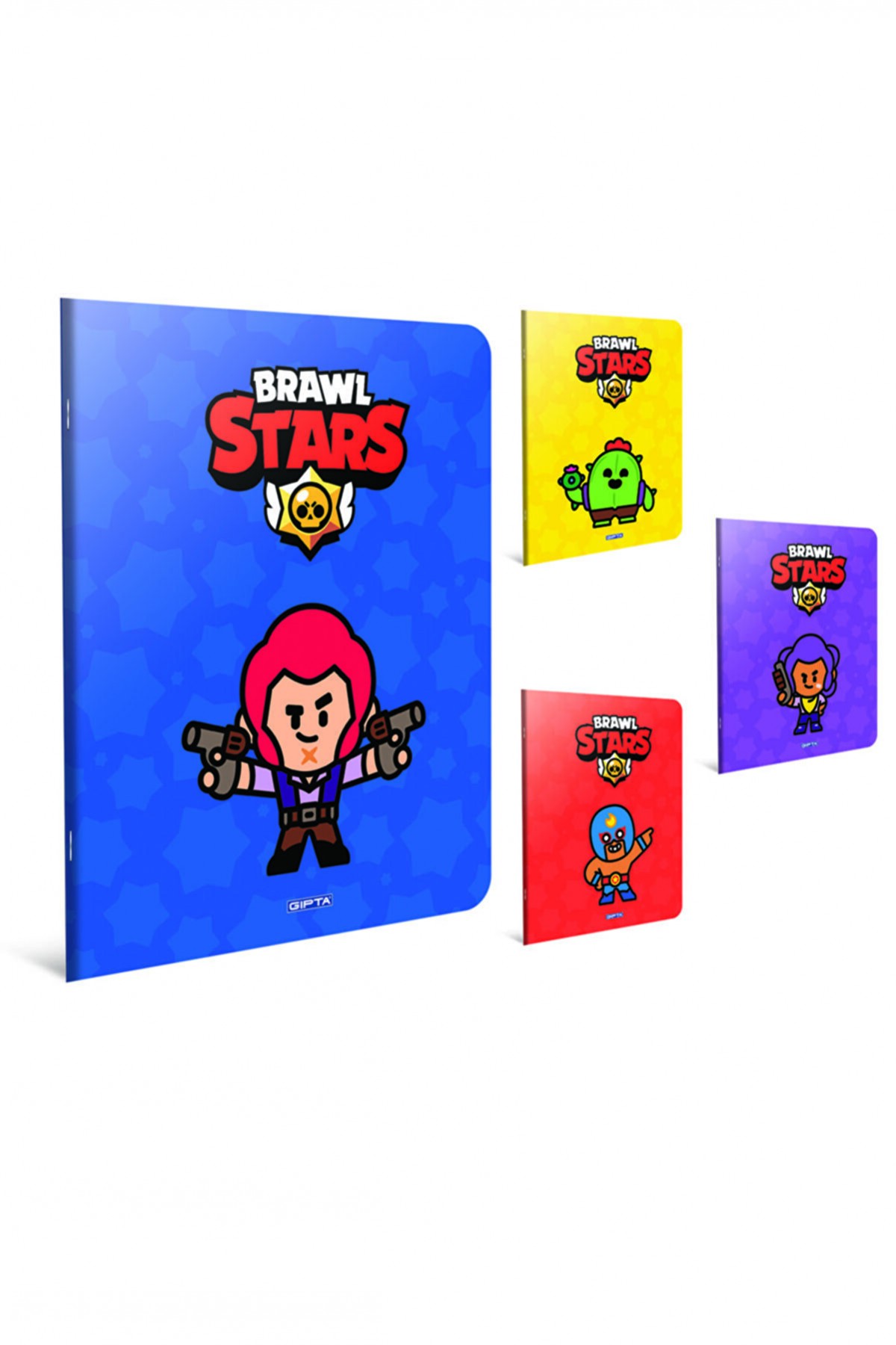 Gıpta Brawl Stars A4 Dikişli Karton Kapak 60yp Defter - Kareli