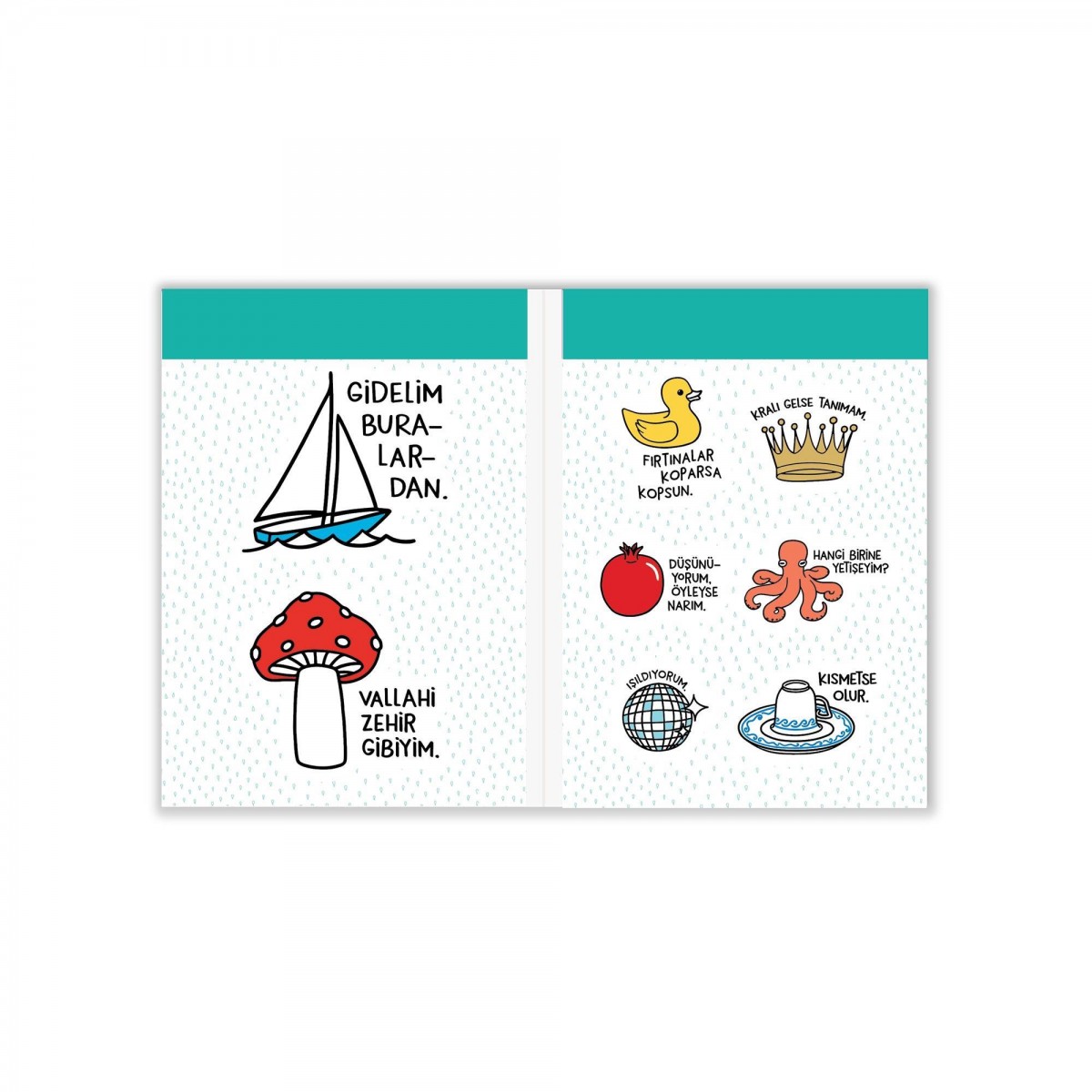 Hisli Şeyler 12x17cm 8yp Sticker Albümü / 221320 Hisli Şeyler 12x17cm 8yp Sticker Albümü / 221320