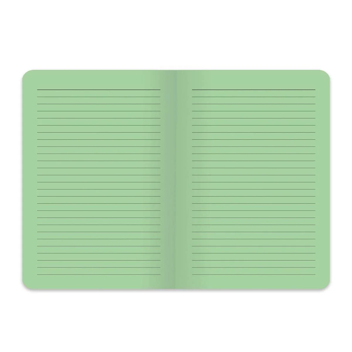 Hisli Şeyler Dikişli "Bir Derdim Var" Karton Kapak 80 Yeşil Yaprak A5 Çizgili Defter / C9
