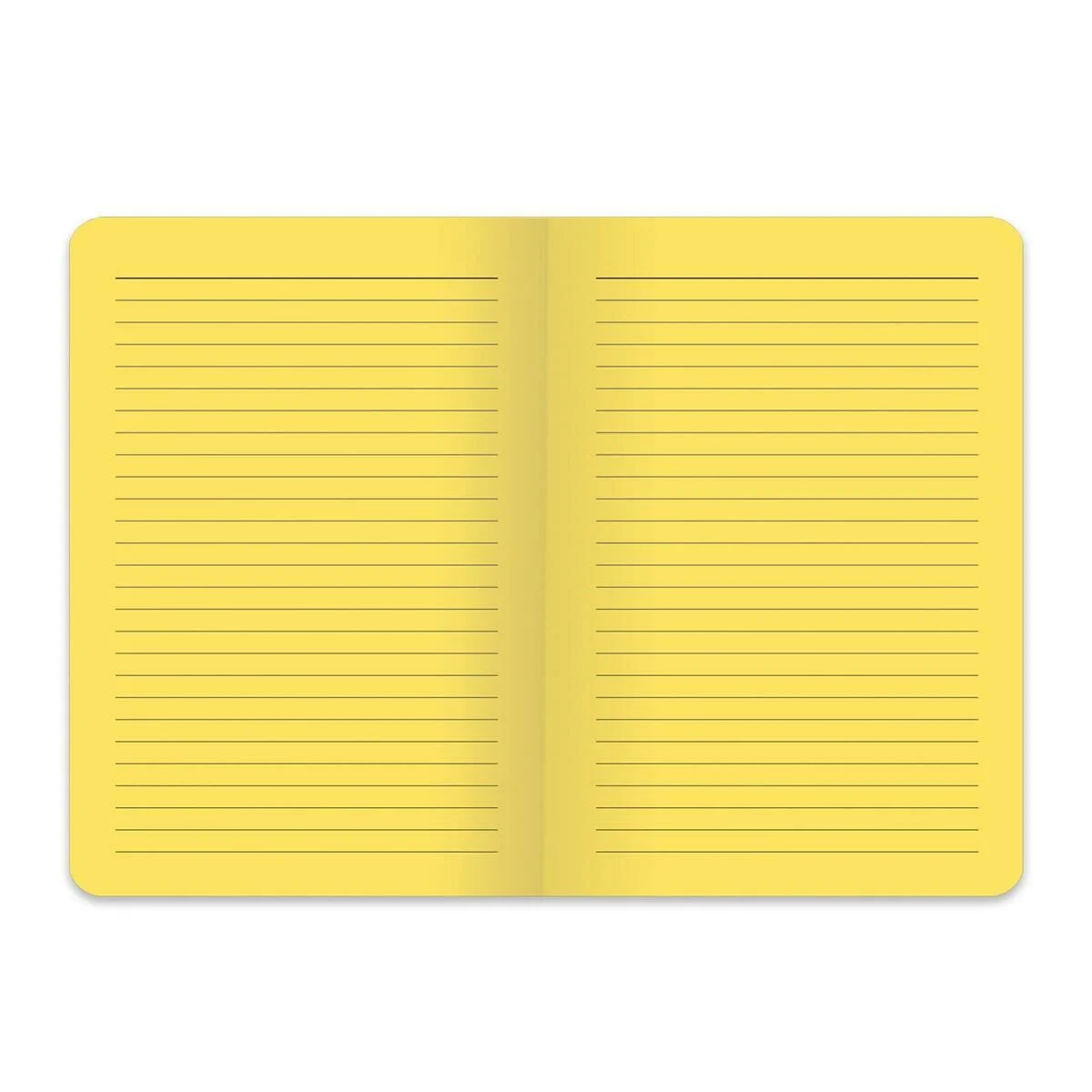 Hisli Şeyler Dikişli "Içimden Geldi" Karton Kapak 80 Sarı Yaprak A5 Çizgili Defter /C9