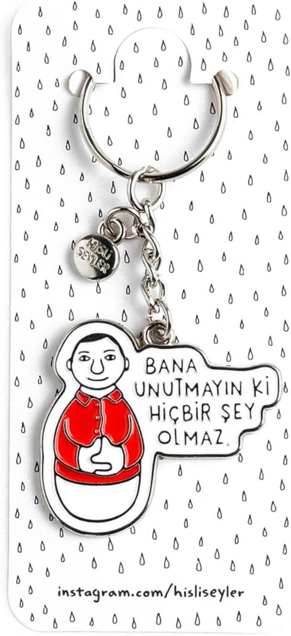 Hisli Şeyler Anahtarlık - Bana Unutmayın Ki Hiçbir Şey Olmaz / 500458 Hisli Şeyler Anahtarlık - Bana Unutmayın Ki Hiçbir Şey Olmaz / 500458