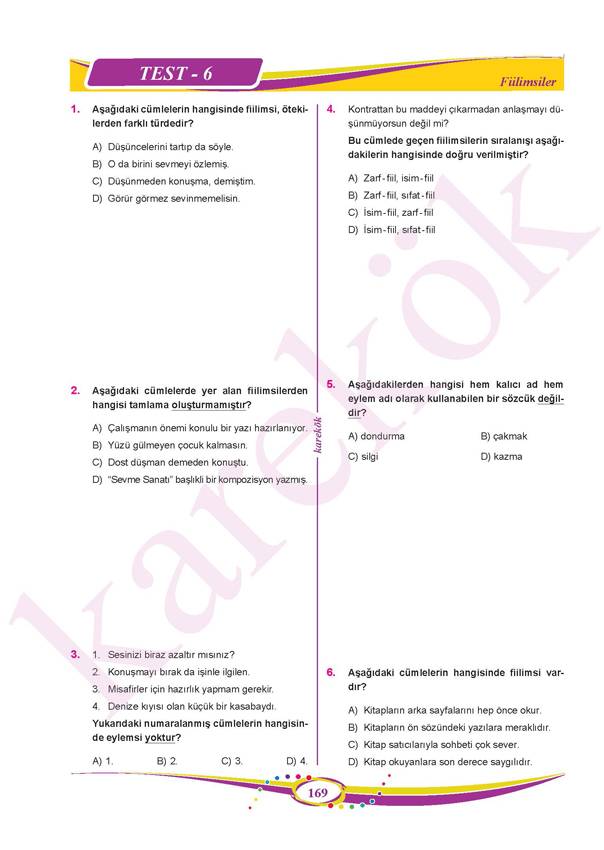 Karekök Yayınları 8. Sınıf LGS Türkçe Soru Bankası