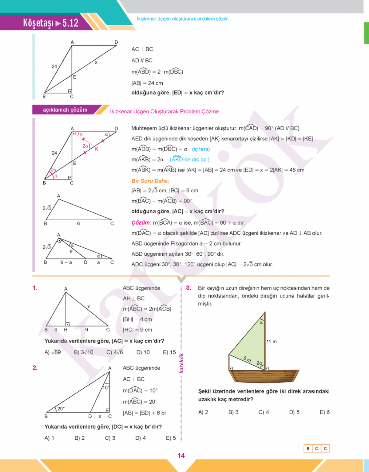 Karekök Yayınları TYT Geometri 1. Kitap MPS