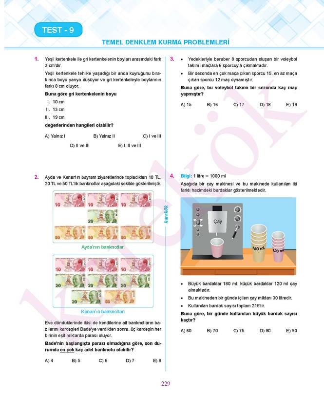 Karekök Yayınları TYT Matematik Soru Bankası