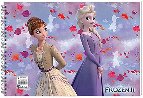 Keskin Color Frozen II 25x35cm 15yp Spiralli Resim Defteri / 300215-92