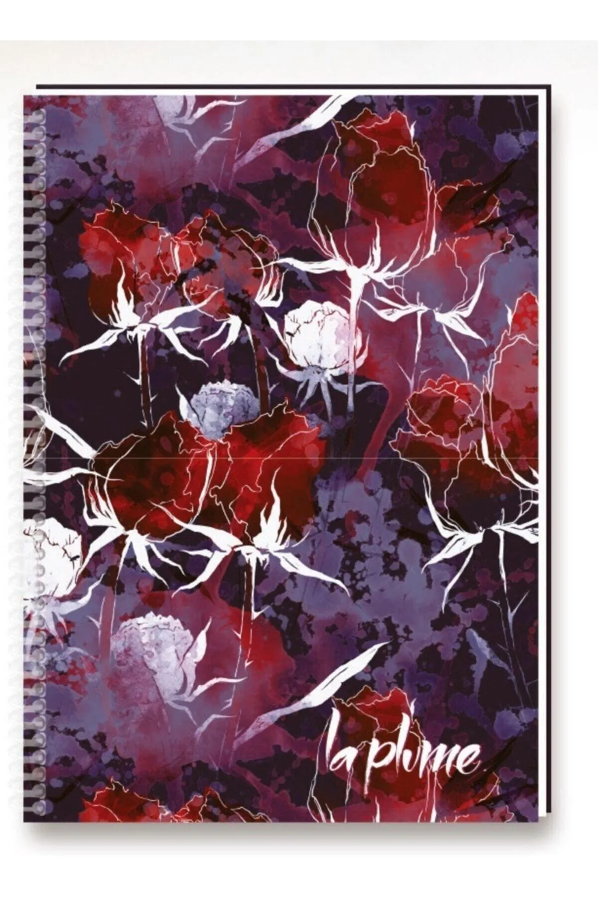 Keskin Color La Plume 17x22cm 100yp 60gr Plastik Kapak Spiralli Hafif Not Defteri Kareli / B39