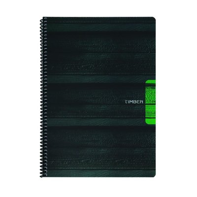 Keskin Color Timber A4 80yp Spiralli Plastik Kapak Not Defteri Çizgili - 1 Adet / D2