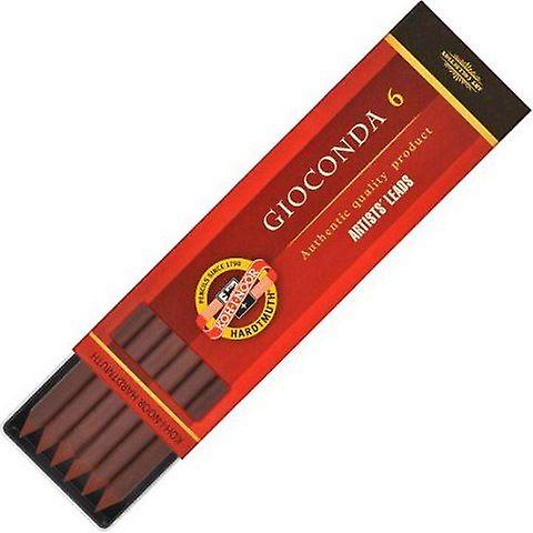 Koh-i Noor Gioconda 4345 Portmin Kalem Ucu 5.6x120mm 6'lı Light Brown Sepia