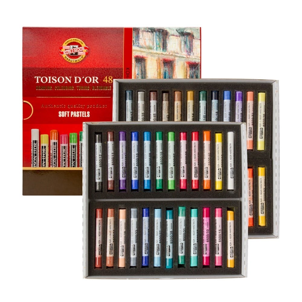 Kohinoor Toison Dor Set Of Artist's Dry Chalks 48'li Toz Pastel Boya / 851648