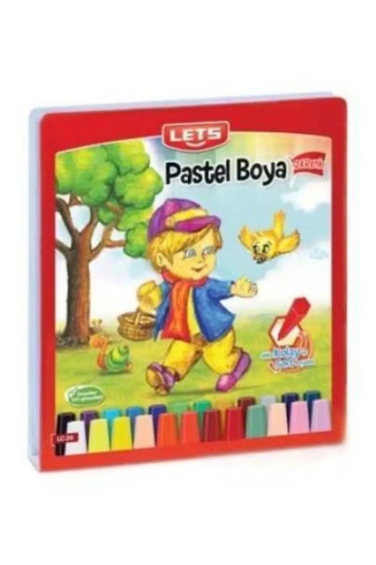 Lets 24'lü Çantalı Pastel Boya Seti
