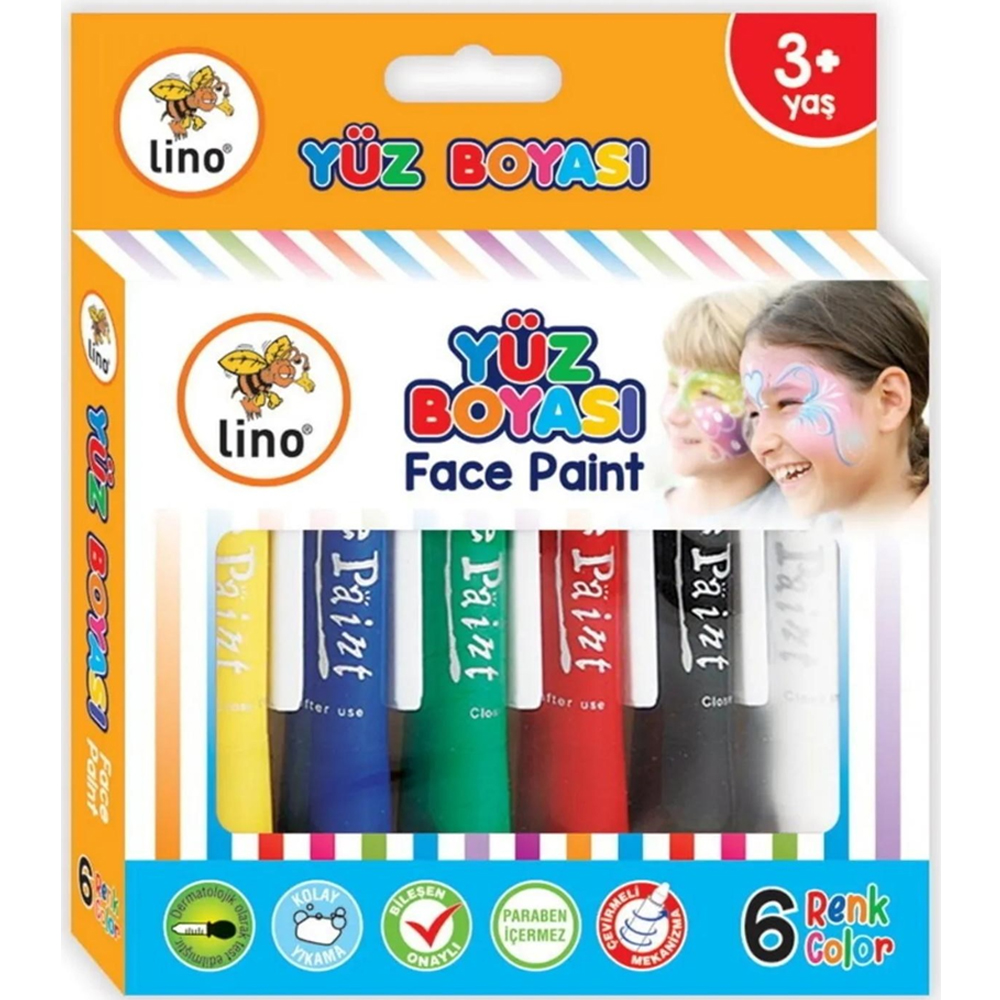 Lino 6'lı Yüz Boyası / LN-901