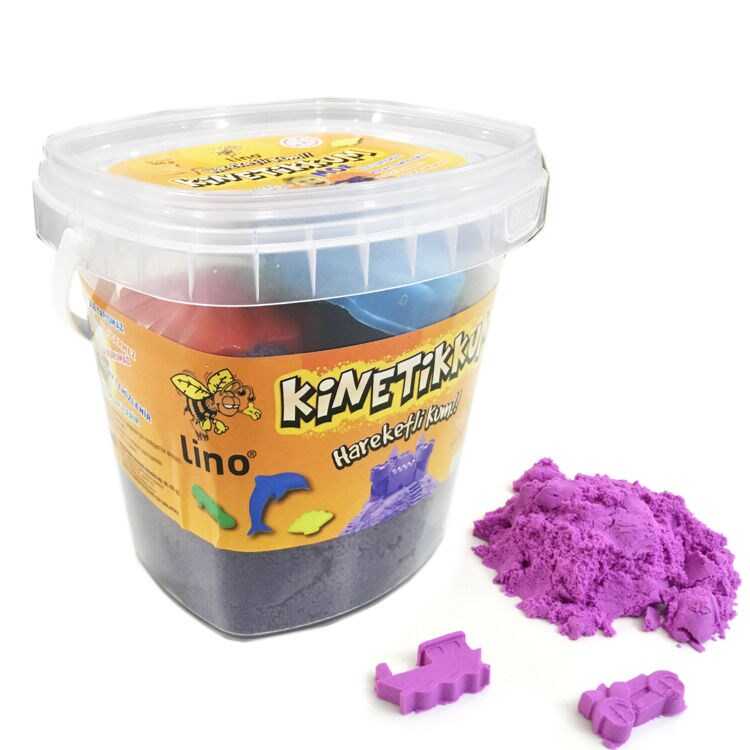 Lino Kinetik Kum Kovalı 500gr 3'lü Kalıp Mor / LN-500MR Lino Kinetik Kum Kovalı 500gr 3'lü Kalıp Mor / LN-500MR